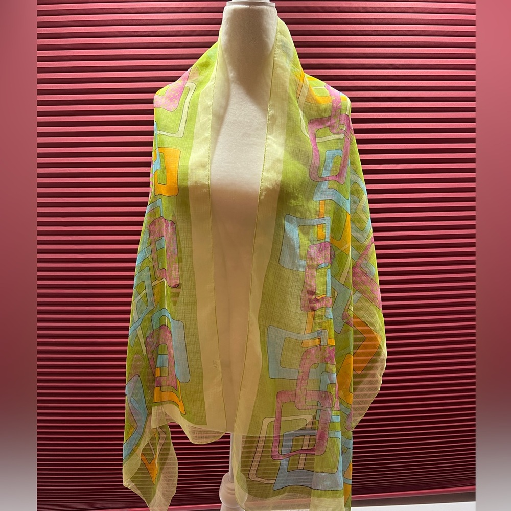Colorful Geometric scarf